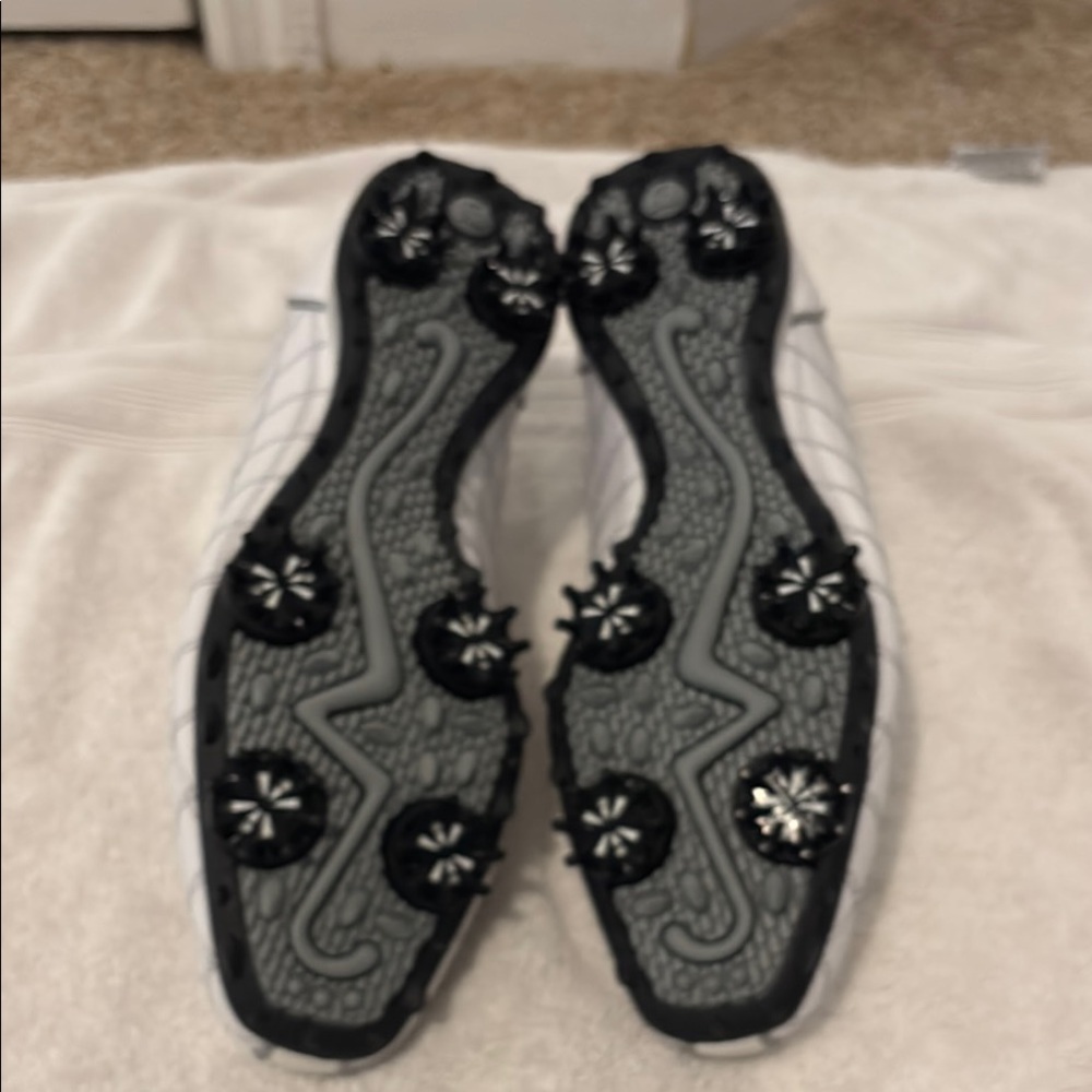 FootJoy White and Gray Checkered Athletic Shoes - Picture 3 of 3